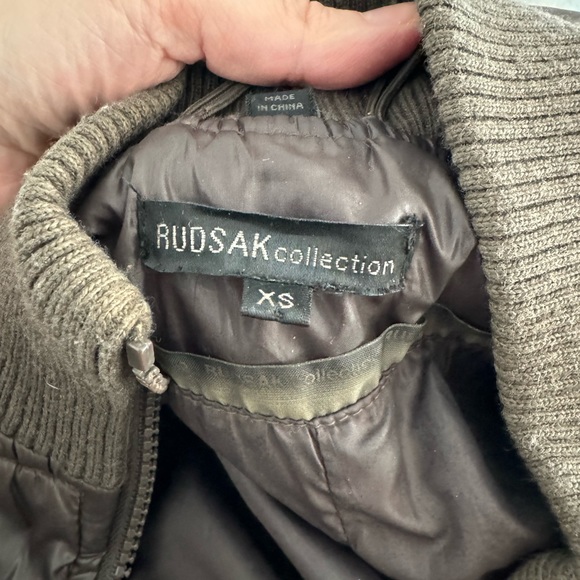 Rudsak Brown Down Jacket with Fur - Picture 5 of 6